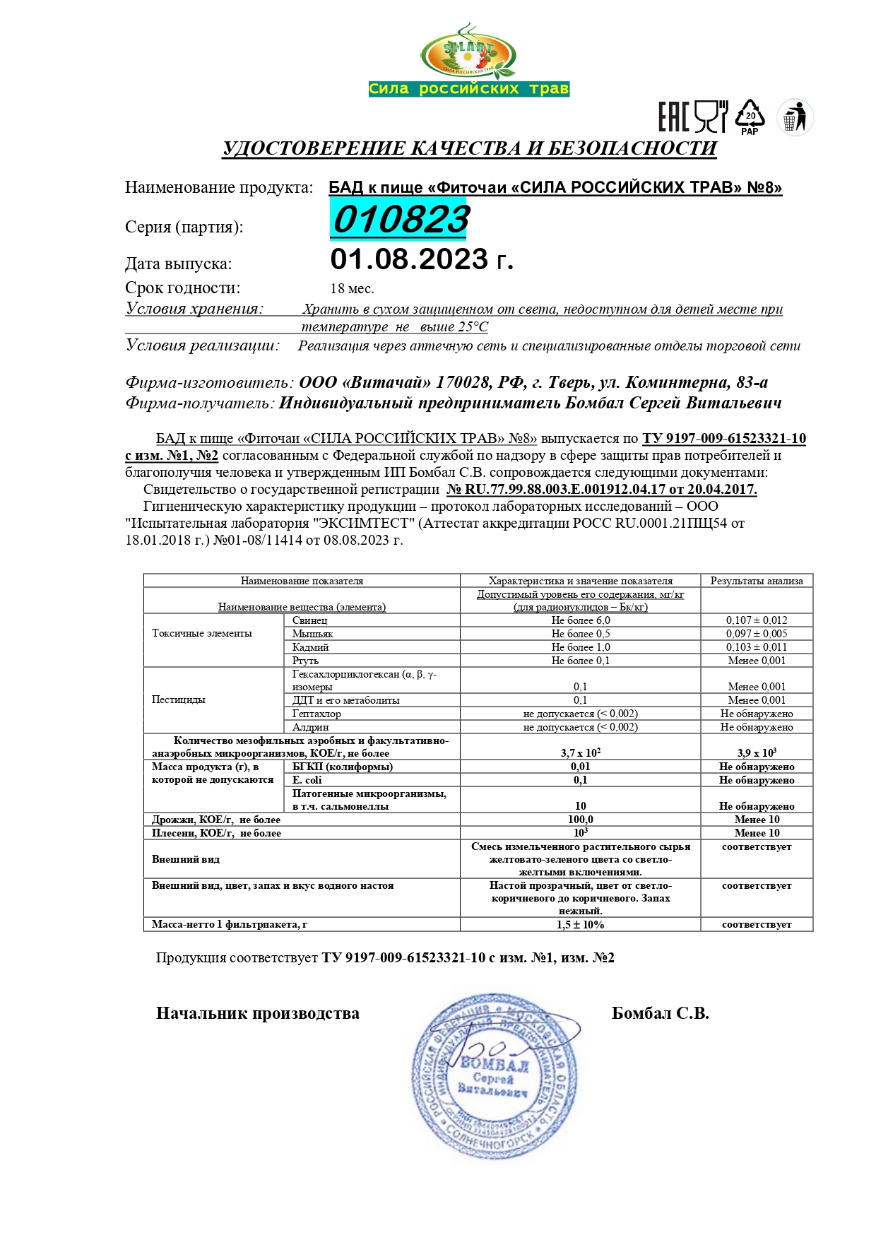 Паспорт №082023